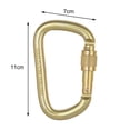 thumbnail image 5 of Opolski 45KN D-shaped Carabiner High Load-bearing Steel Climbing Main Lock for Mountaineering, 5 of 7
