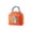A005- Orange, variant on Lunch Tote Bag, Insulated Lunch Bag for Student, School Lunch Bag, Cute Lunch Bag, Tote Bag with Zipper, Yellow Cartoon Dinosaur Surfing Print 9X7 Inch Handheld Freezer Lunch