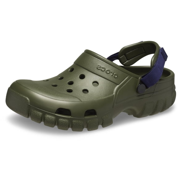 Zueco Crocs, unisex, color verde militar y azul marino, talla 12 para hombres/14 mujeres