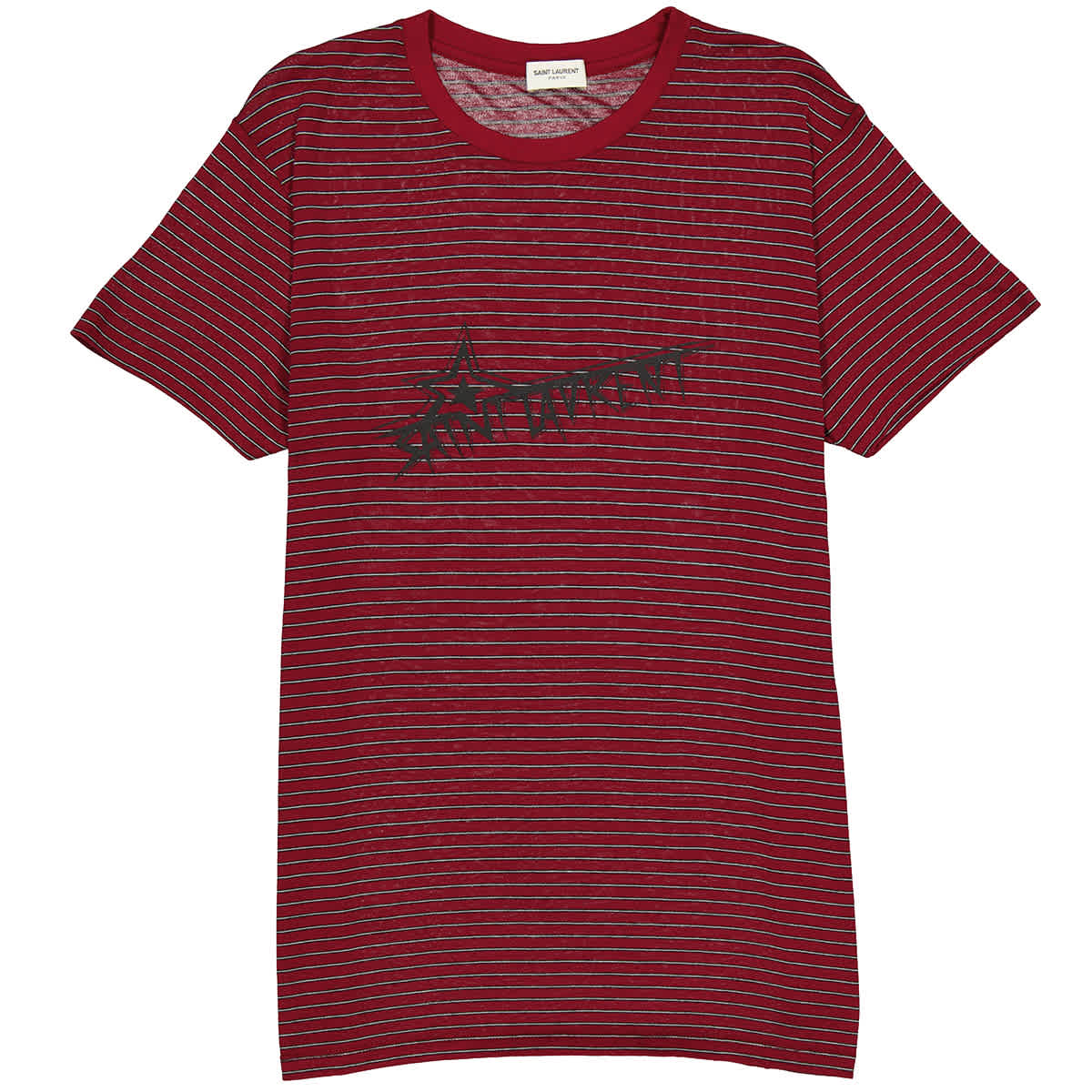 Saint laurent red striped t shirt Clearance
