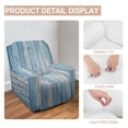 thumbnail image 5 of Blue Wood Grain Pattern Single Sofa Cover Simple Anti-Cat Scratch All-Inclusive Elastic Dust Cover Universal In All Seasons, 5 of 5