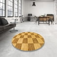 thumbnail image 4 of Ahgly Company Machine Washable Indoor Rectangle Abstract Orange Area Rugs, 8' x 10', 4 of 7