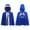 Bleu Argenté, variante sur dPois Garçons Enfants Robe de Boxe Ouverte à l'Avant Bordure Métallique Boxeur Cape à Capuche Cape Bleu Argent 14