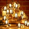 thumbnail image 2 of Halloween Painted Flat Ghost Led String Lights 10 Leds 1.5 Meters Battery Powered Constant On For Party Decor Multicolor, 2 of 6