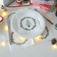 thumbnail image 2 of Christmas Napkins 60 Count, 3-Ply Paper Napkins,Santa Claus Sleigh Design Holiday Dinner Napkins for Christmas Party Supplies, 6.5x6.5 Inch Green Red White Paper Napkins, 2 of 6