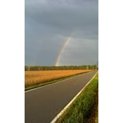 Canvas Print Perspective Path Rural Rainbow Intersect Sky Stretched Canvas 10 x 14