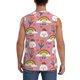 thumbnail image 4 of Balery Cartoon Chicken Camisetas sin mangas para hombre, absorbe la humedad y protege contra el mal olor.-Medium, 4 of 7