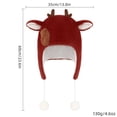 thumbnail image 3 of XIAOCHA Reindeer‑Ear Trapper Hat for Women Plush Hats Party‑Ready Fall‑Winter Bonnet,White, 3 of 4
