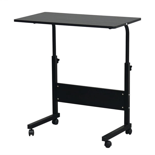 Alvantor Rolling Desk Adjustable Height Side Table P2 Chipboard Steel Black