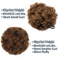 thumbnail image 4 of Chignon Afro Crépu Extension de Cheveux Bouclés Chignon avec Cordon Synthétique pour Femmes, 4 of 6