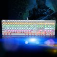 thumbnail image 3 of Clavier, clavier Mécanique Durable Blanc pour Jeu, 3 of 8