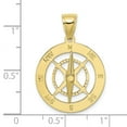 thumbnail image 3 of FB Jewels 10K Yellow Gold Nautical Compass with Moveable Needle Pendant, 3 of 4