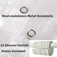 thumbnail image 6 of 10 Guage Design Clear Shower Curtain Liner, Plastic 3D Water Cube Clear Shower Curtain Liner,No Odors, Eco Friendly,72inchx72inch, 6 of 6