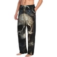 thumbnail image 6 of Sikiie Gold Pattern Skull Mens Pajama Pants Sleep & Lounge Pants, PJ Bottoms With elastic waistb and Pockets X-Large, 6 of 6