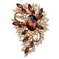 thumbnail image 2 of Hyasfey Elegant Irregular Shape Brooch Colorful Glass Shining Rhinestones Inlaid Suit Lapel Pin Temperament Scarf Buckle Badge Dress Coat Accessories, 2 of 8