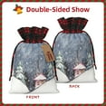 thumbnail image 2 of Naloa Watercolor Winter Landscape For Christmas Christmas Gift Bags Christmas Drawstring Gift Bags Christmas Trees Decorations Indoor Holiday Party Christmas Treat Bags-Black, 2 of 8
