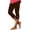 Brown, variant on Chbgutlmr Capri Pants for Women Elastic Waisted Cropped Cutout Athletic Yoga Pants Summer Workout Leggings