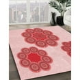 thumbnail image 2 of Ahgly Company Indoor Rectangle Patterned Deep Rose Pink Area Rugs, 2' x 5', 2 of 6