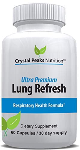 Lung Cleanser & Detox Supplement - Support Lung Health - Natural Relief from Effects of Smoking, Asthma, COPD, Bronchial Problems - Respiratory Health Supplement to Breath Easier. 60 Capsule