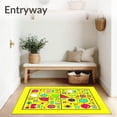 thumbnail image 3 of ODIKA 2'x3' Machine Washable Non-Slip Area Rug, Playful Discovery Hopping Grid Active Learning Exploration System High Traffic Rug with Pad, Yellow, 694686, 3 of 8