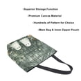 thumbnail image 3 of FORMRS Womens Canvas Tote Bag with Zipper Inner Pocket Shoulder Handbag, Cute Ghosts Playing, 3 of 7