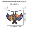 thumbnail image 4 of Halloween Sun Catcher for Window Hanging, 2D Acrylic Bats Irregular Sign Ornament for Room Window Door, Gothic House Warming Gift for Bat Lovers by MPOISVA, 4 of 7