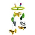 thumbnail image 3 of Wool Safari Zoo Animal Nursery Mobile for Baby's Room Decoration Giraffe Lion Zebra Tiger Elephant, 3 of 4
