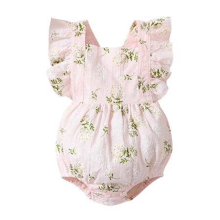 

adviicd Summer Boutique Clothes for Girls Toddler Kids Girls Floral Breathable Fly Baby Girl Western Clothes