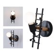 thumbnail image 2 of Lámpara de pared LED de estilo industrial Lámpara de pared moderna cálida negra Yuyangstore Apliques de pared Dormitorio Exterior, 2 of 8