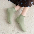 thumbnail image 5 of Tipi Toe Womens Elegant Ruffle Trim Ankle Socks 3-Pack, 5 of 7