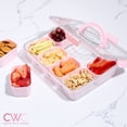 thumbnail image 5 of COOK WITH COLOR Snackle Box for Kids Lunch Box and Snack Container, Pink, 2-Pack, 5 of 7