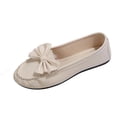 thumbnail image 2 of Crunowin Women's Round Toe Comfort Shoes, Covered-Toe Casual Design Soft Sole Everyday Flat Flats Beige, 2 of 9