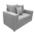thumbnail image 2 of Love seat El Bazar Store Miami Lino Gris plata 2 plazas, Modular, Moderno, Sala, 2 of 3