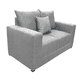 thumbnail image 2 of Love seat El Bazar Store Miami Lino Gris plata 2 plazas, Modular, Moderno, Sala, 2 of 3