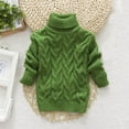 thumbnail image 4 of OGLCCG Boys Turtleneck Sweaters Kids Winter Soft Thick Warm Cable Knit Pullover Sweater Solid Color Casual Long Sleeve Jumpers 1-10 Years, 4 of 4