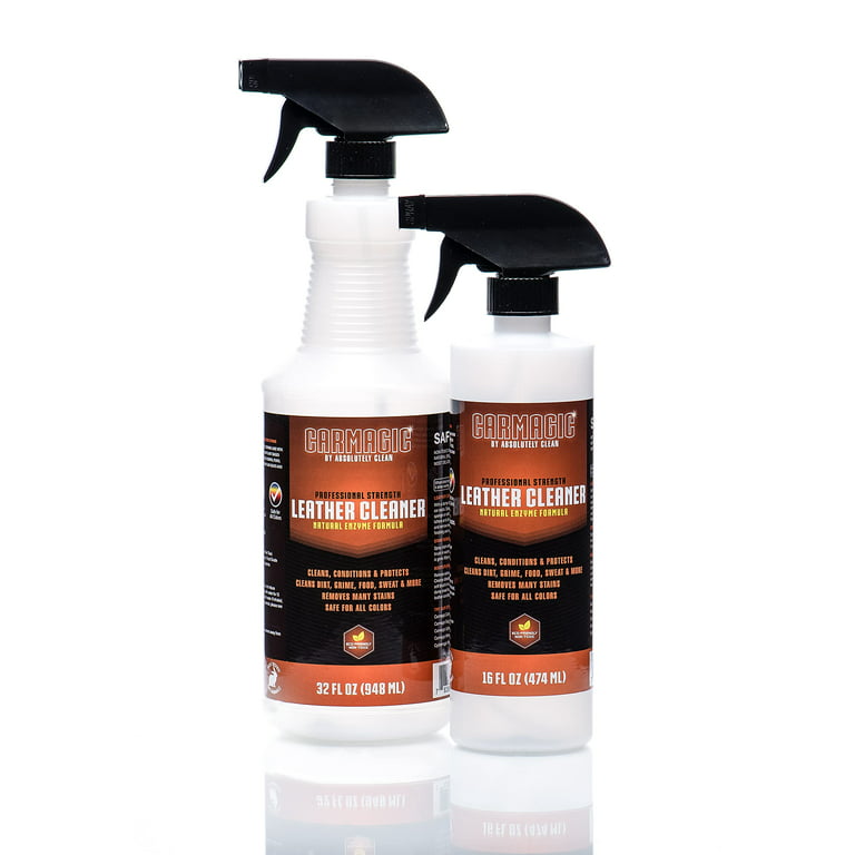 Amazing Leather Cleaner/Conditioner/Deodorizer, Powerful, Natural Enzyme  Cleaner, USA Made