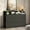 Black, variant on 6 Drawer Dresser with Charging Station, Wood Chest of Drawer with storage Shelves for Bedroom, Wood