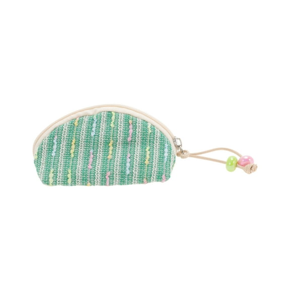 Unique Bargains 1 Pc Shell-shaped Makeup Bag for Business Travel Green Polyester