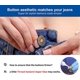 thumbnail image 3 of BRILLAR Botones de repuesto ajustables para vaqueros, paquete de 8, botones a presión de metal desmontables de 10 mm para pantalones, vaqueros y vaqueros ajustados, 3 of 5
