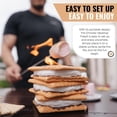 thumbnail image 4 of Tabletop S'Mores Maker Kit & Charcuterie Serving Set, Includes 4 Extendable Roasting Sticks, Bamboo Tray, Gift for Houswarmings, Parties and Weddings, Give Fun for Family Night, 4 of 7