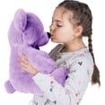 thumbnail image 2 of WOWMAX Cute Small Teddy Bear Daneey Cuddly Stuffed Plush Animals Teddy Bear Toy Doll for Birthday Christmas Purple 10 Inches, 2 of 8