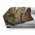 thumbnail image 3 of United States Soft Flannel Fleece Blanket, Old Mailboxes in West America Rural Rusty Landscape Grunge Countryside, Cozy Plush for Indoor and Outdoor Use, 50" x 60", Brown Blue White, by Ambesonne, 3 of 6