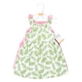 thumbnail image 2 of Hudson - Vestidos De Algodón Para Niña, Diseño De Hoja De Palma, 6 A 9 Meses, 2 of 4