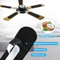 thumbnail image 3 of TSV 20pcs Ceiling Fan Filters for Blades, Activated Carbon Ceiling Fan Air Purifier Pads, Easy-Stick Ceiling Fan Blade Filter for Home Office Common Household Contaminants, 3 of 7