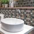 thumbnail image 5 of 20 piezas de azulejos de pared para baño autoadhesivos despegables y pegables de 20 x 20 cm, azulejos autoadhesivos 3D para bordes de azulejos de pared de baño y cocina, 5 of 5