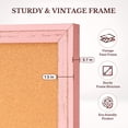 thumbnail image 3 of DOLLAR BOSS Poster Board Bulletin Board Pink Cork Board for Wall 36 X 24 Inches Message Project Board Decorative Hanging Pin Board for Office & Home Decor with 10 Pushpins, 3 of 9
