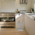 thumbnail image 3 of Miangastore 1Pc Bathroom Trash Can Iron Garbage Container Household Waste Paper Basket, 3 of 8