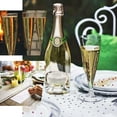 thumbnail image 5 of Efavormart 60 Pack 5oz Clear Plastic Disposable Champagne Flute Glasses | Hollow Stem | Detachable Base, 5 of 10