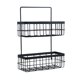 thumbnail image 1 of 1pc Cesta de pared Cesta de almacenamiento montada en la pared Perchero colgante de hierro Colgador de pared, 1 of 5