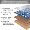 thumbnail image 2 of CounterArt "Indigo Blocks" Hardboard Tabletop Placemats 4-Pack, 2 of 7
